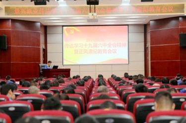 5163银河手机版纸业召开“转达学习十九届六中全会精神暨正风肃纪教育聚会”